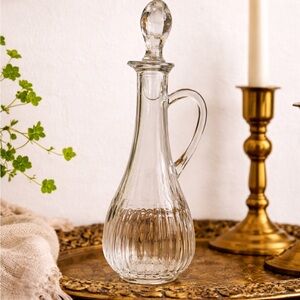 Clear Glass Decanter with Stopper - Home Dining